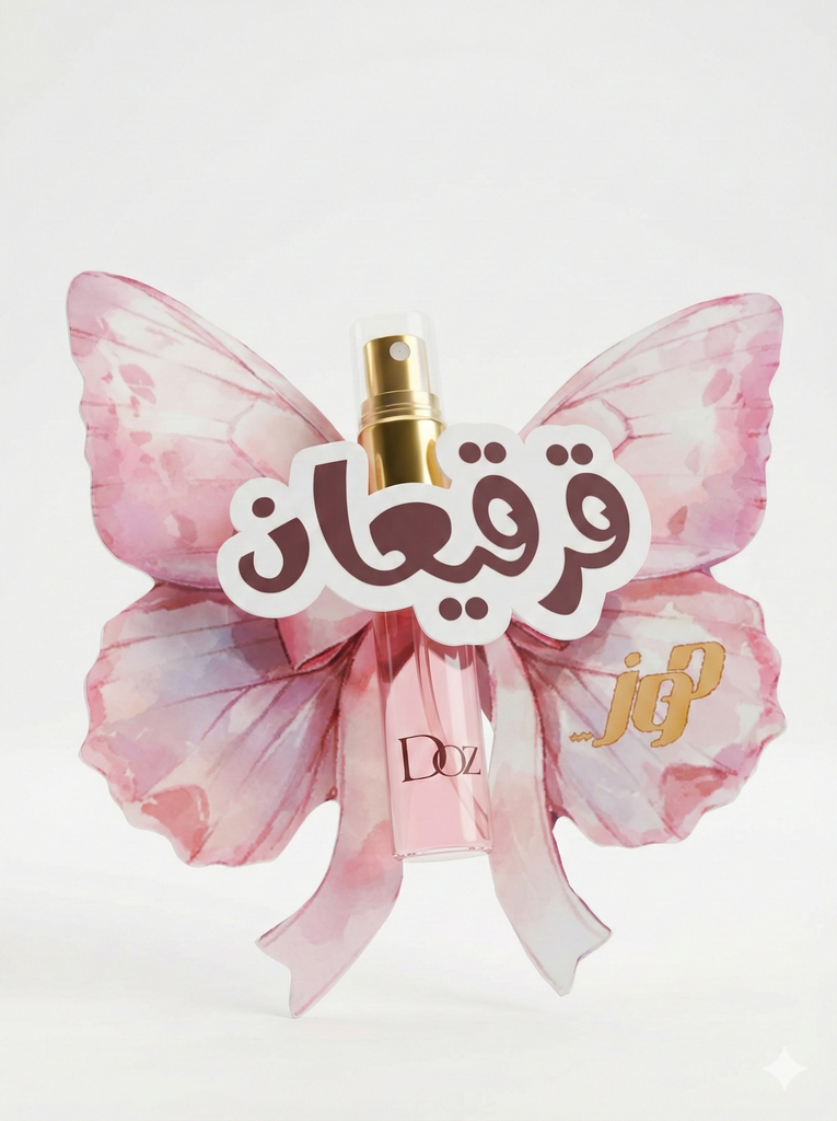 فراشة عطر مع عباره